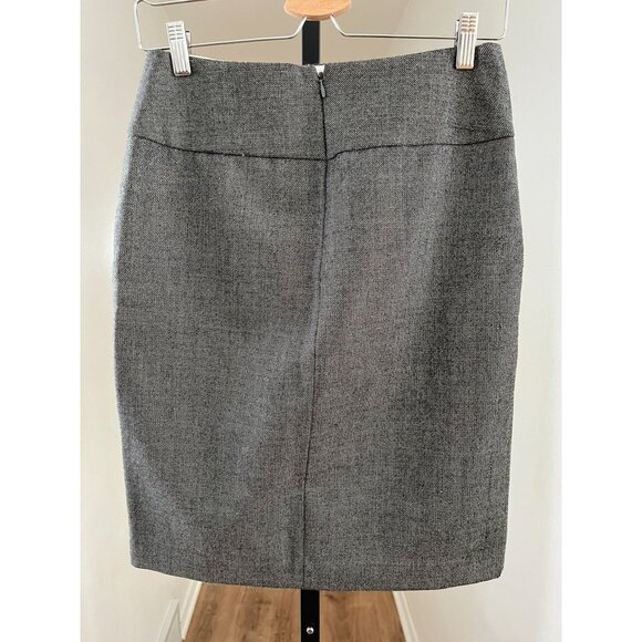 EUC J.Crew Womens Gray Wool Blend Pencil Skirt - Picture 2 of 6